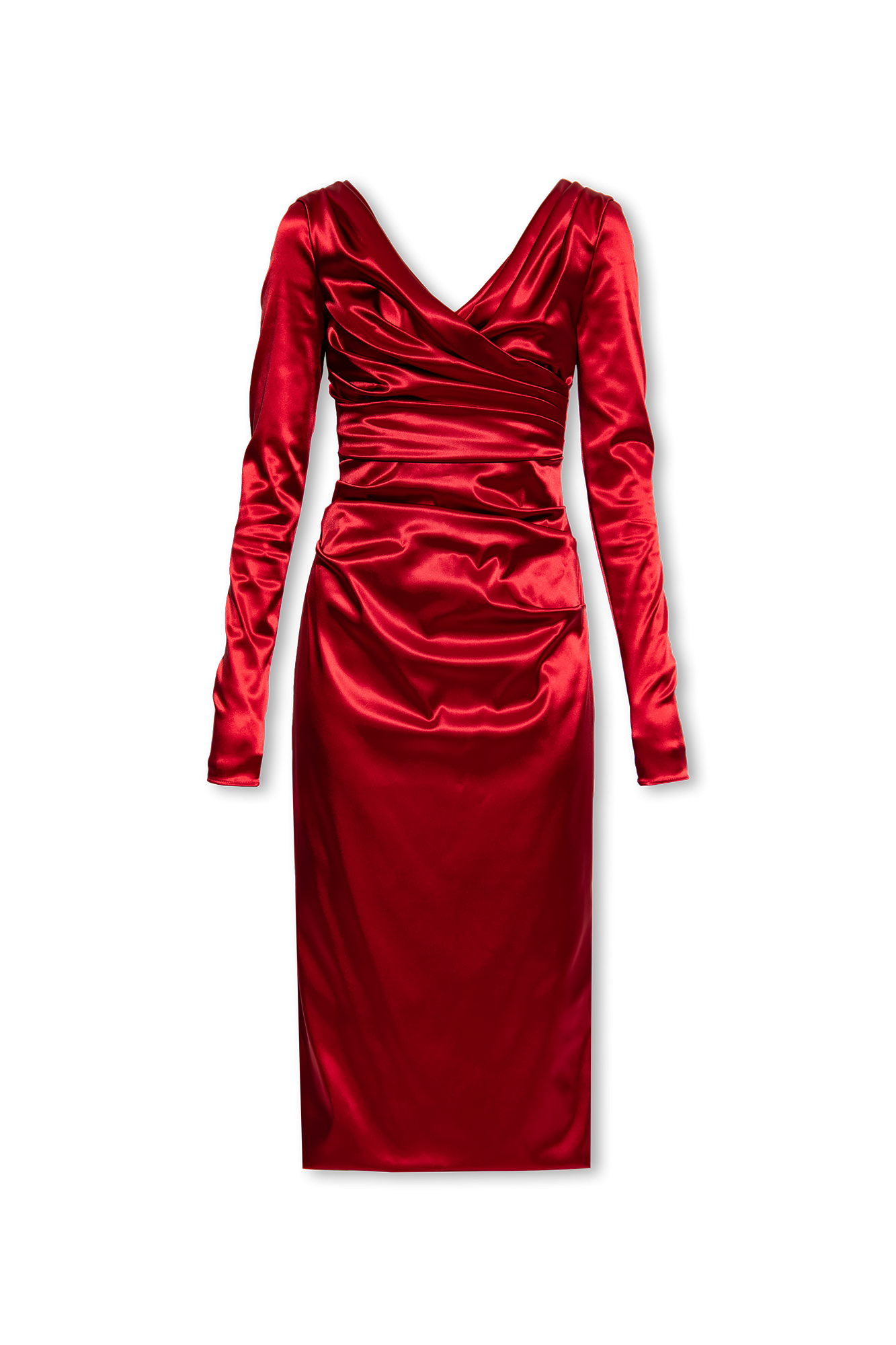 Red satin store dress canada